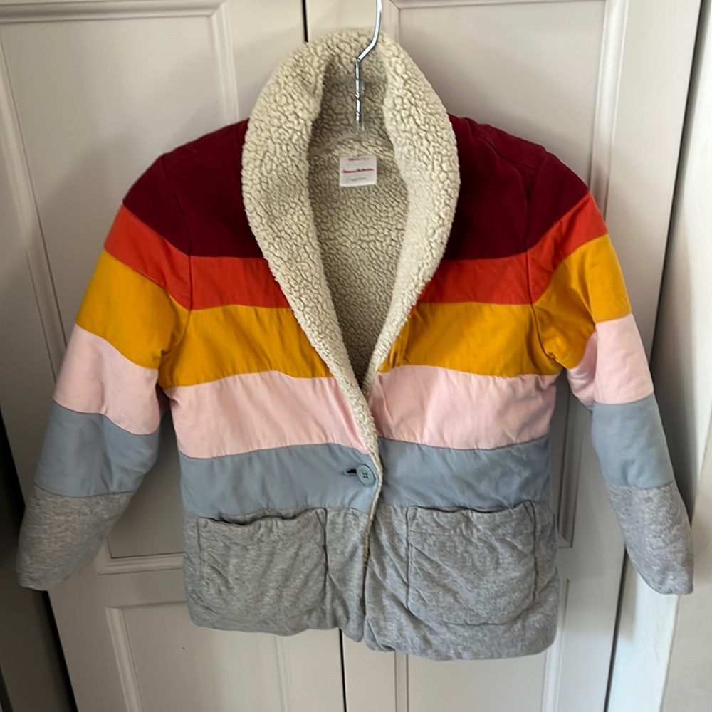 HA color block jacket size 4 100cm